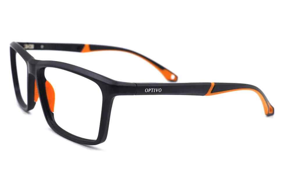 Optivo Black Square Full Rim Eyeglass
