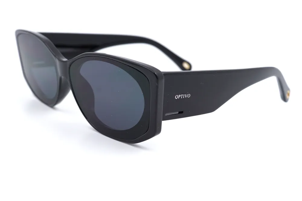Optivo Black Oval Polarized & UV Protection Sunglass