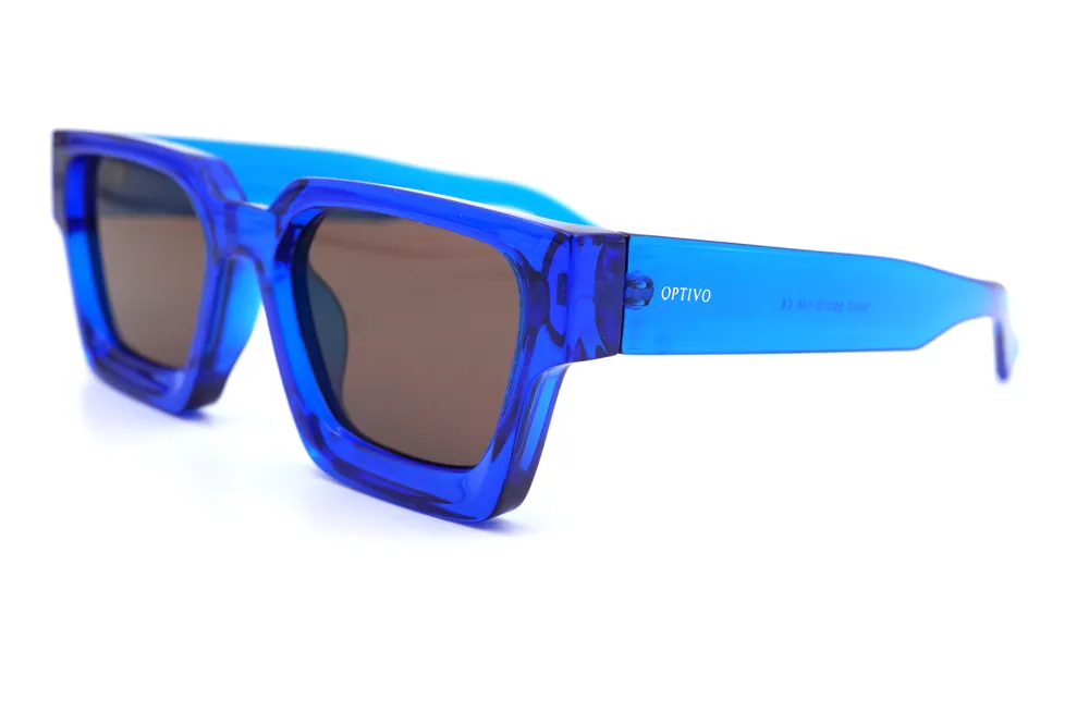 Optivo Blue Rhombus Polarized & UV Protection Sunglass