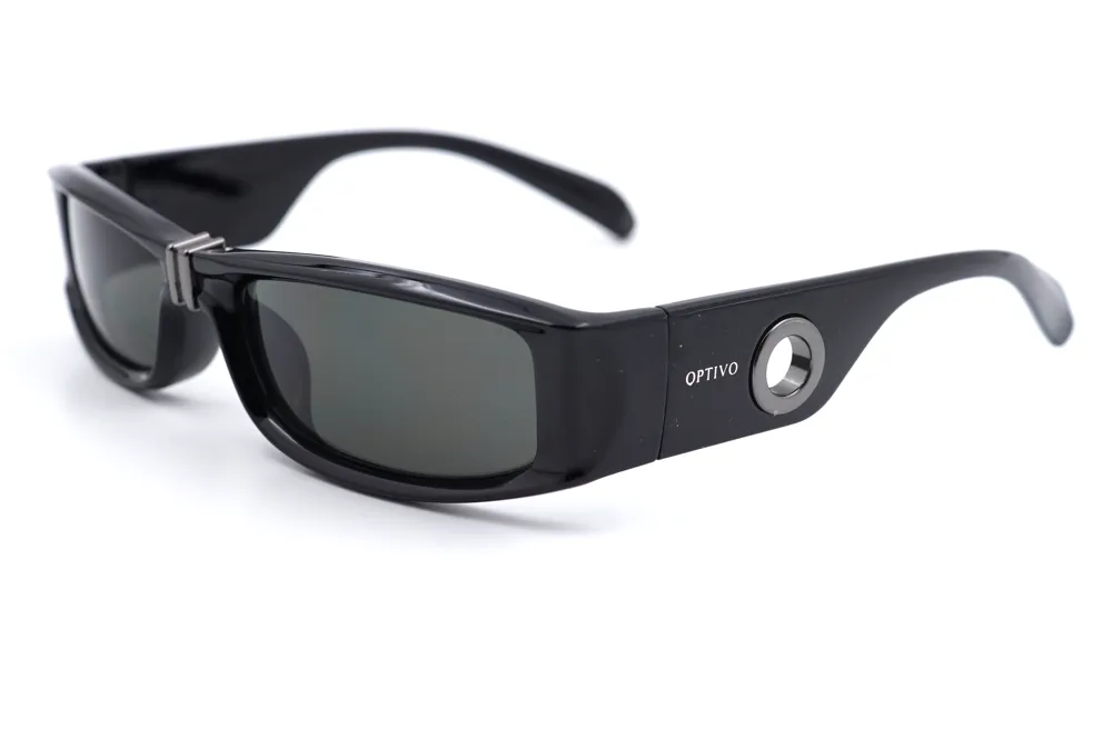 Optivo Black Rectangle Polarized & UV Protection Sunglass