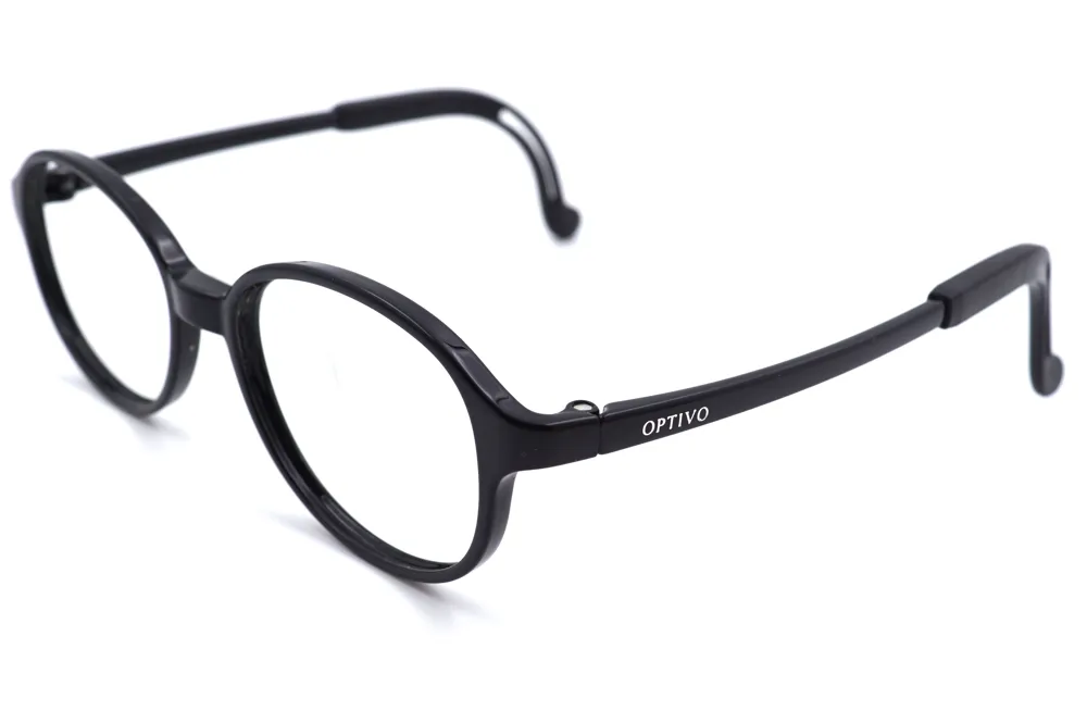 Optivo Black Oval Full Rim Eyeglass
