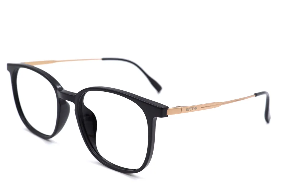 Optivo Black Square Full Rim Eyeglass