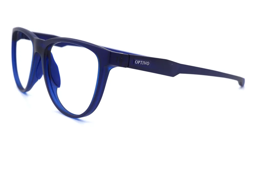 Optivo Blue Round Full Rim Eyeglass