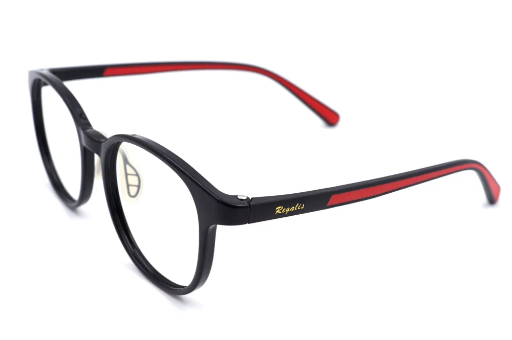 Regalis Black Round Full Rim Clipon Eyeglass
