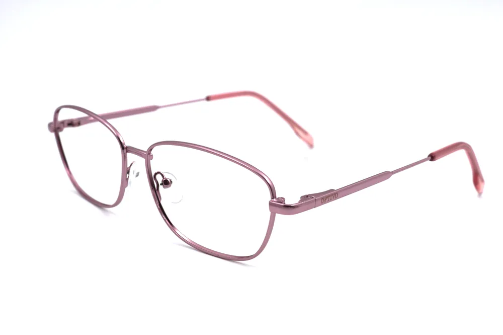 Optivo Pink Rectangle Full Rim Eyeglass