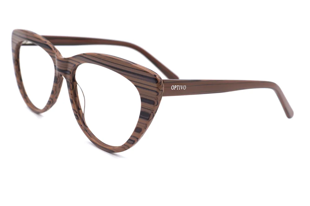 Optivo Brown Cateye Full Rim Eyeglass