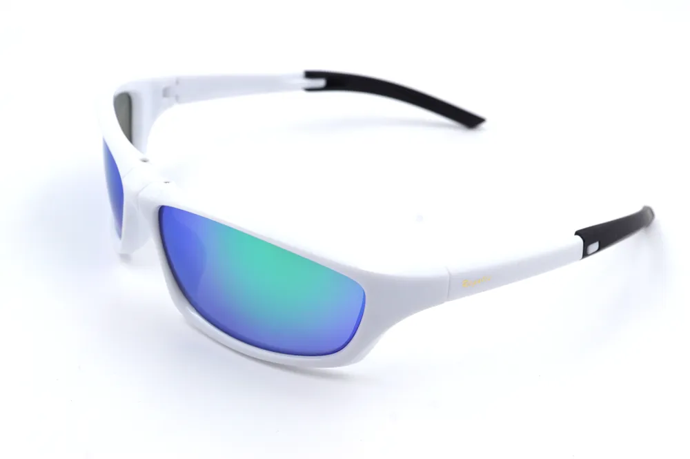 Regalis White Rectangle Polarized & UV Protection Foldable Sunglass