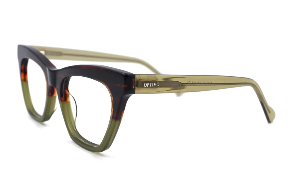 Optivo Green Cateye Full Rim Eyeglass